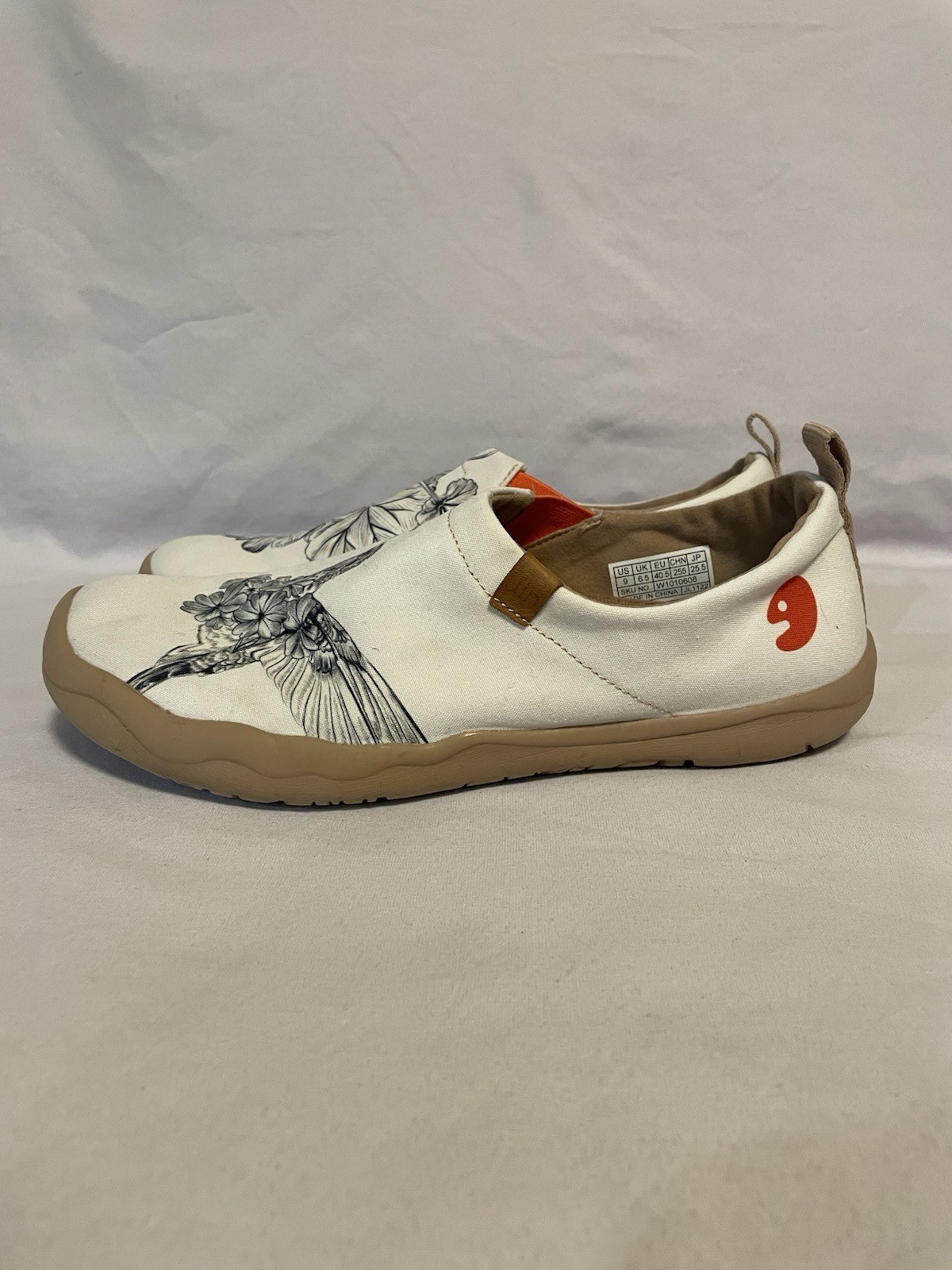UIN Women’s Toledo Art Painted Travel Shoes Slip On Casual Loafers Sz 9 Floral