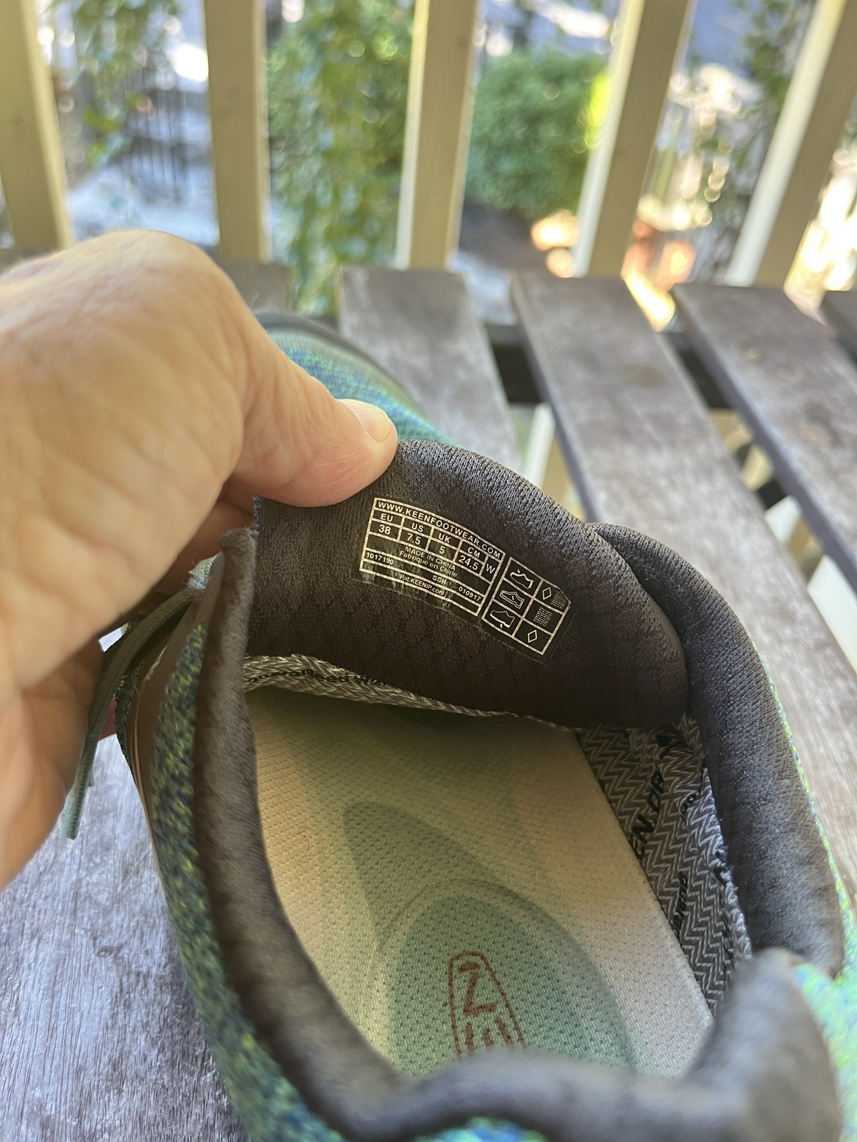 Keen Terradora II Waterproof Green Mesh Low Top Waterproof Hiking Size 7.5 Wmn’s
