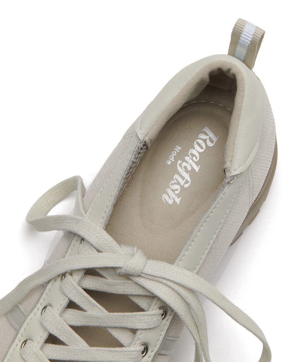 Rockfish Weatherwear ILLIT Worn BLISS Heel Laceup Sneakers Beige