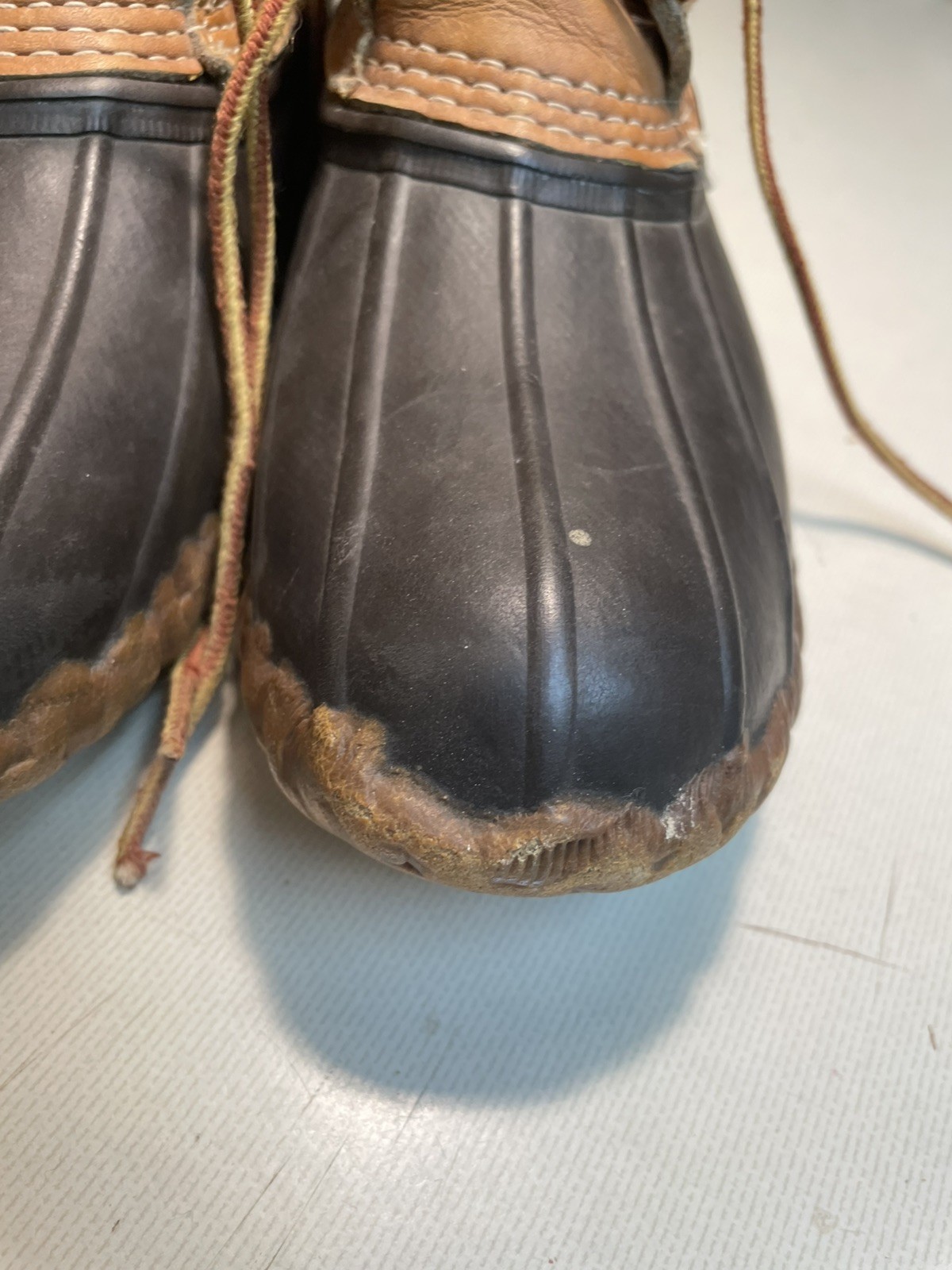LL Bean Brown Leather Duck Boots Size 9 Women’s Maine Hunting Shoe Outdoors