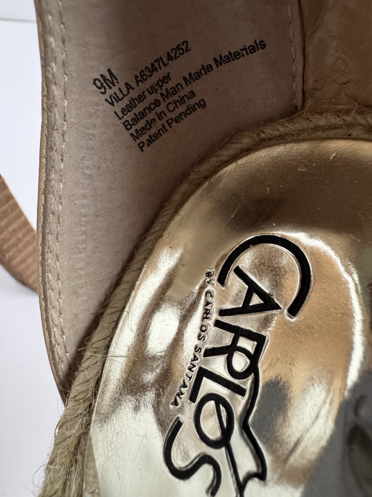 Carlos by Carlos Santana Camel Beige Fringe Strappy Leather Heels Women