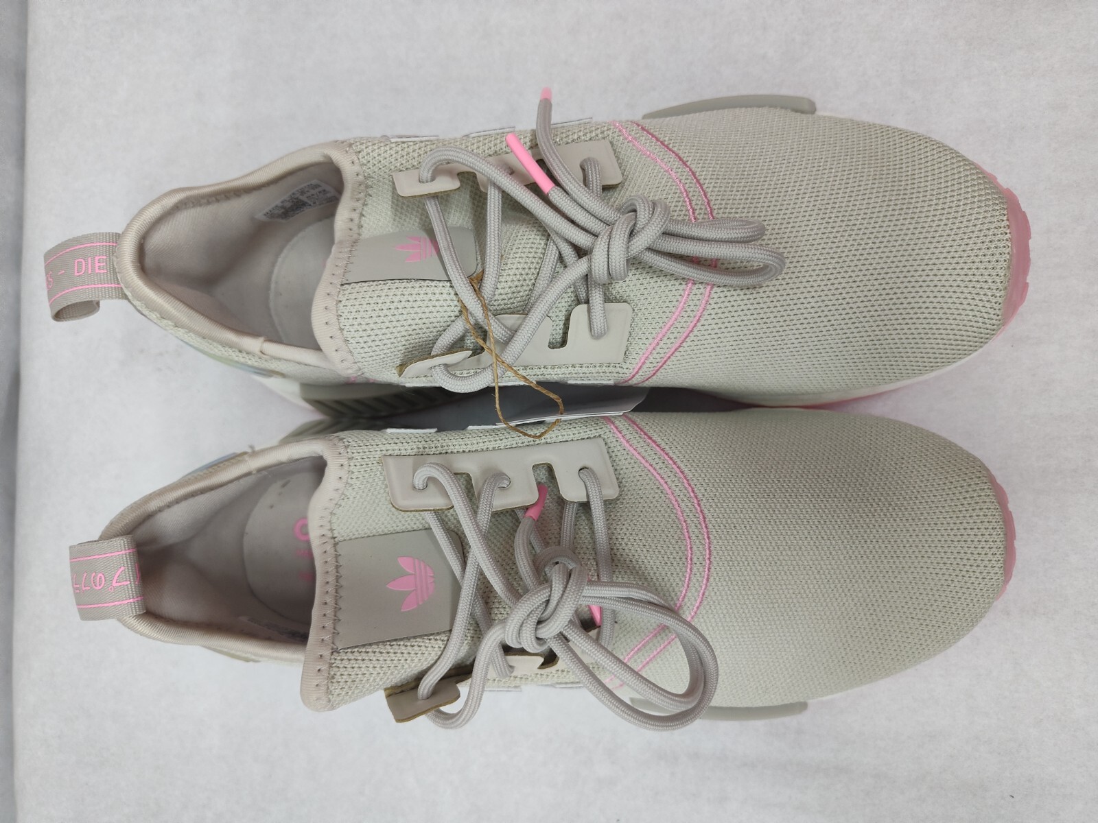 Adidas Women’s Originals NMD_R1 Boost Shoes GW9473 Beige Bliss Pink Sz 8.5, 9.5