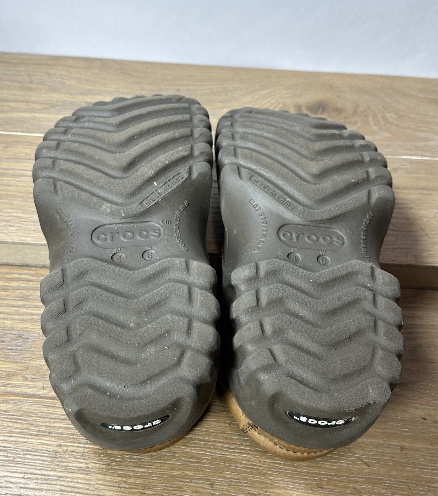 Crocs Axle Islander All Terrain Womens Size 6 Brown Casual Hiking Boat Shoes