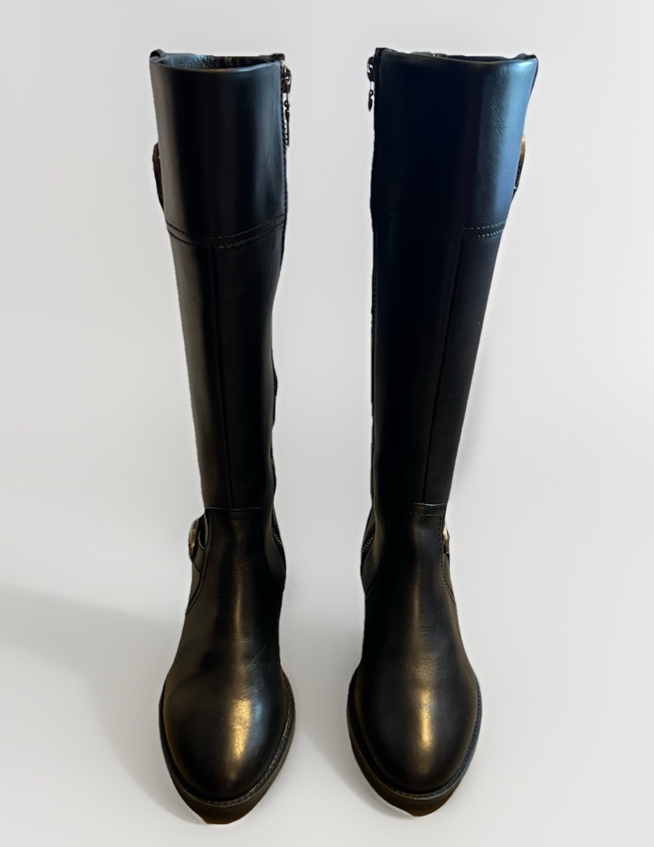 🔥RARE PRISTINE Ariat YORK Tall Riding Boots SZ 6.5B Black Leather $259 msrp