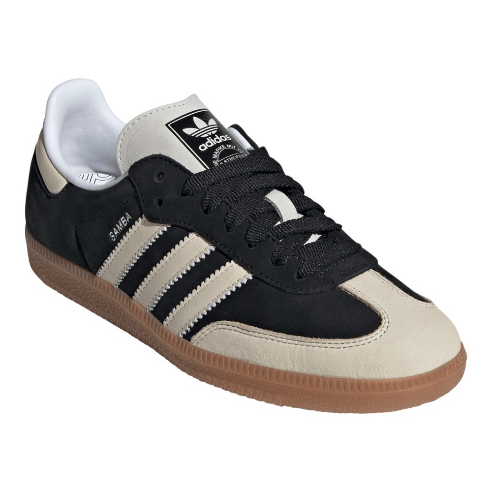 adidas Samba Og Lace Up Womens Black, Off White Sneakers Casual Shoes IE5836