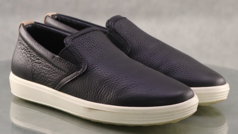 ECCO Soft 7 Women’s Slip On Loafer Sneaker Shoes Size EU 37 US 6-6.5 Leather EUC