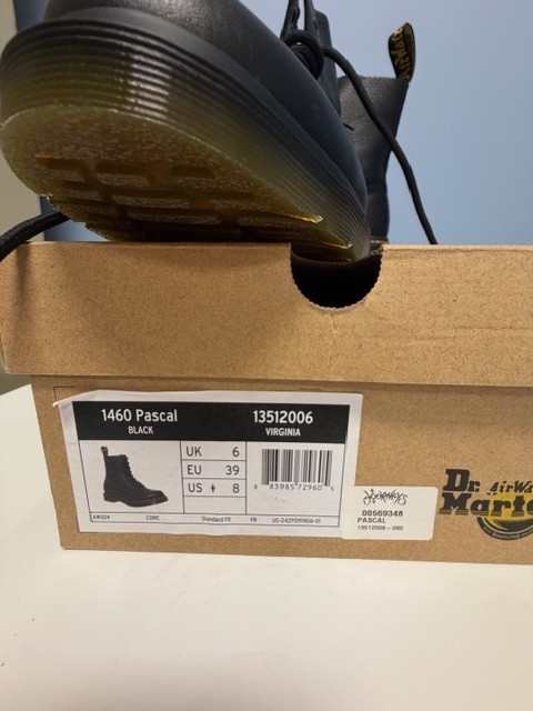 Dr Martens Air Wair Boots 1460 Pascal Virginia Women’s 8m Black