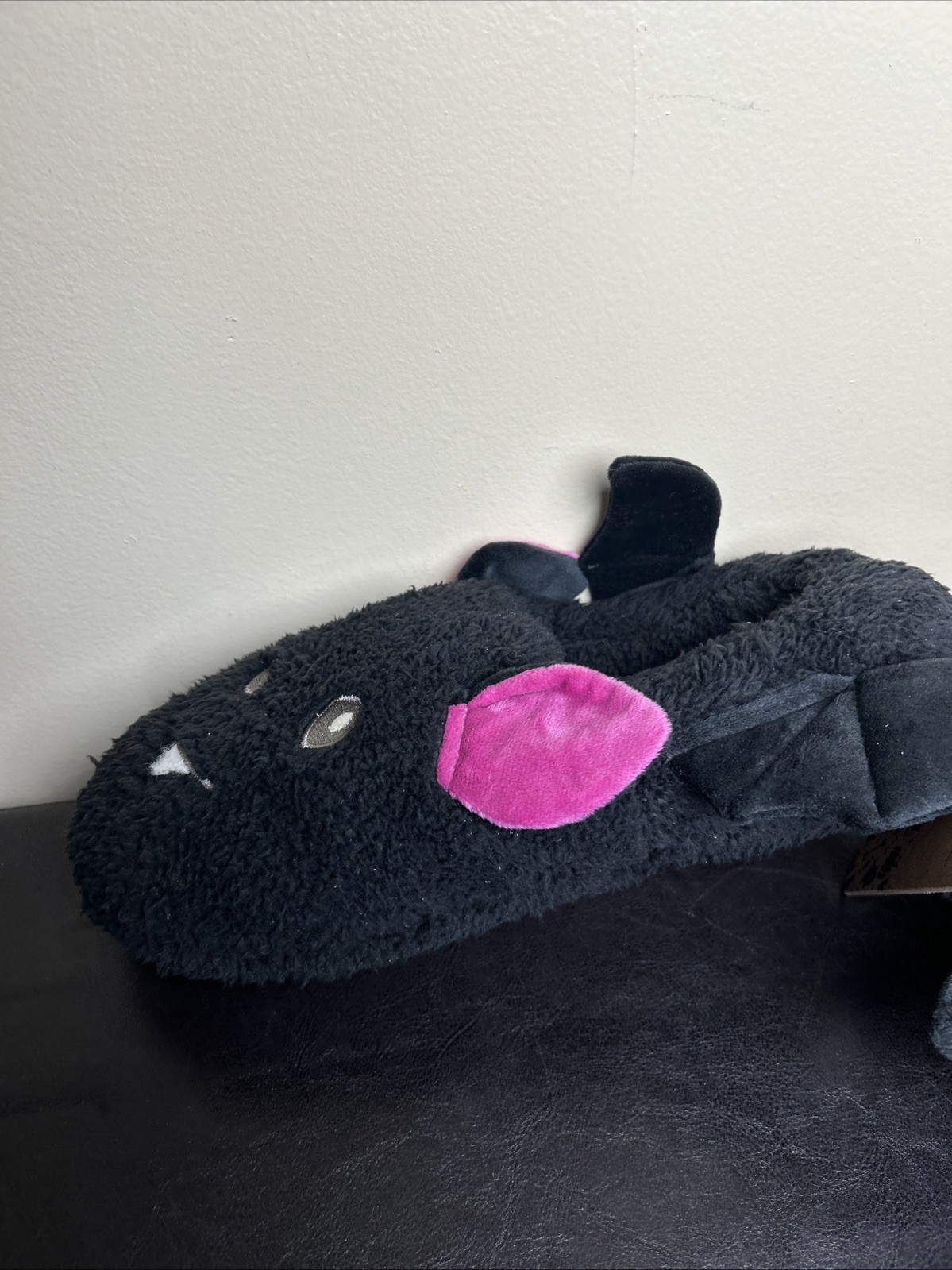 Dearfoams Halloween Bat Unisex Adult Slippers Size W 11-12/M 9-10 Brand New