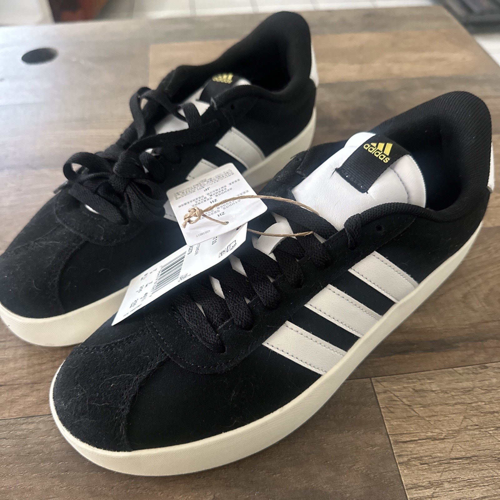 adidas VL Court 3.0 Women’s Size 8.5 Shoes Black White Court 3 ID6279 Adidas