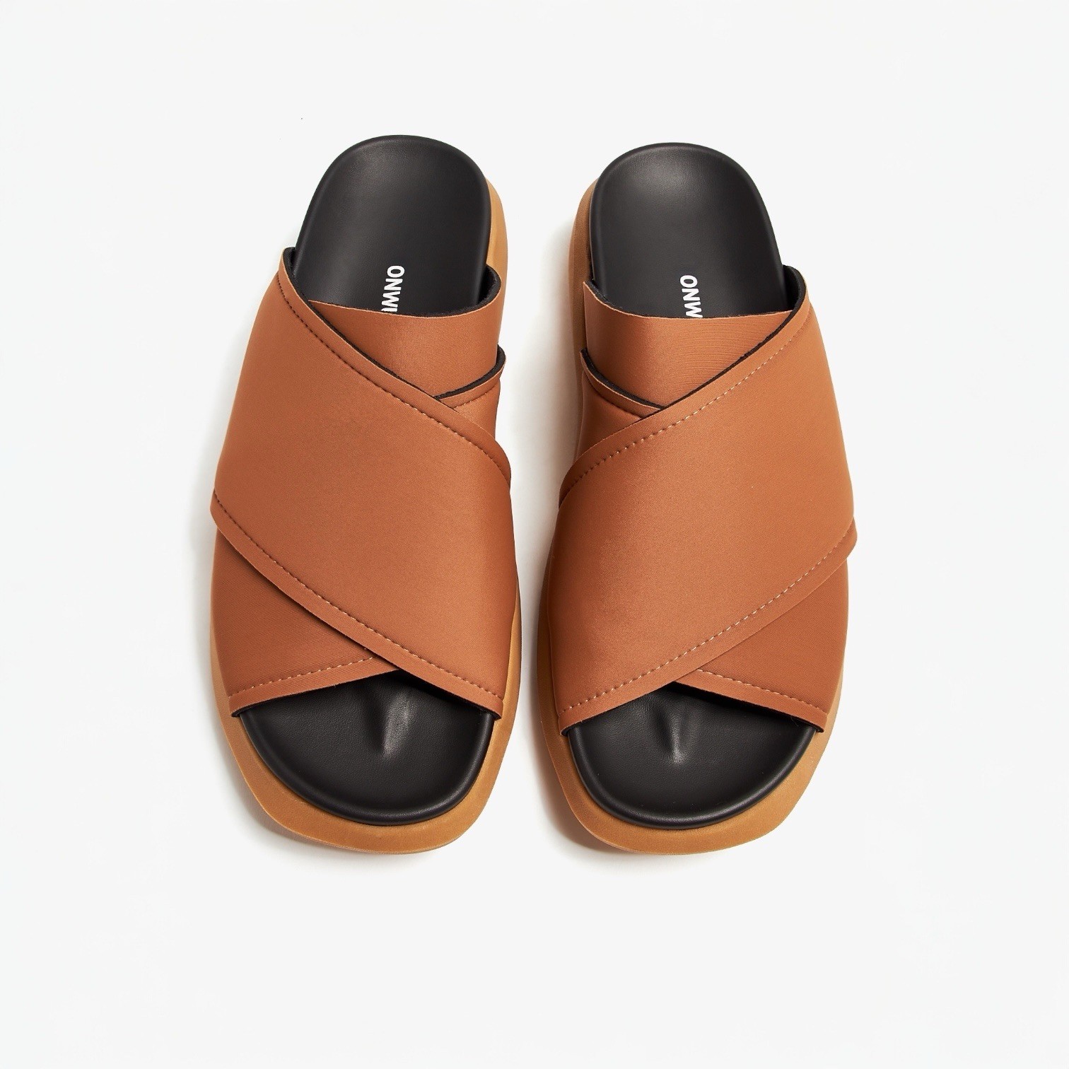 Onwuad Kris Tan Platform Slide Sandals Size AU6 /EU36 Cushioned Comfort