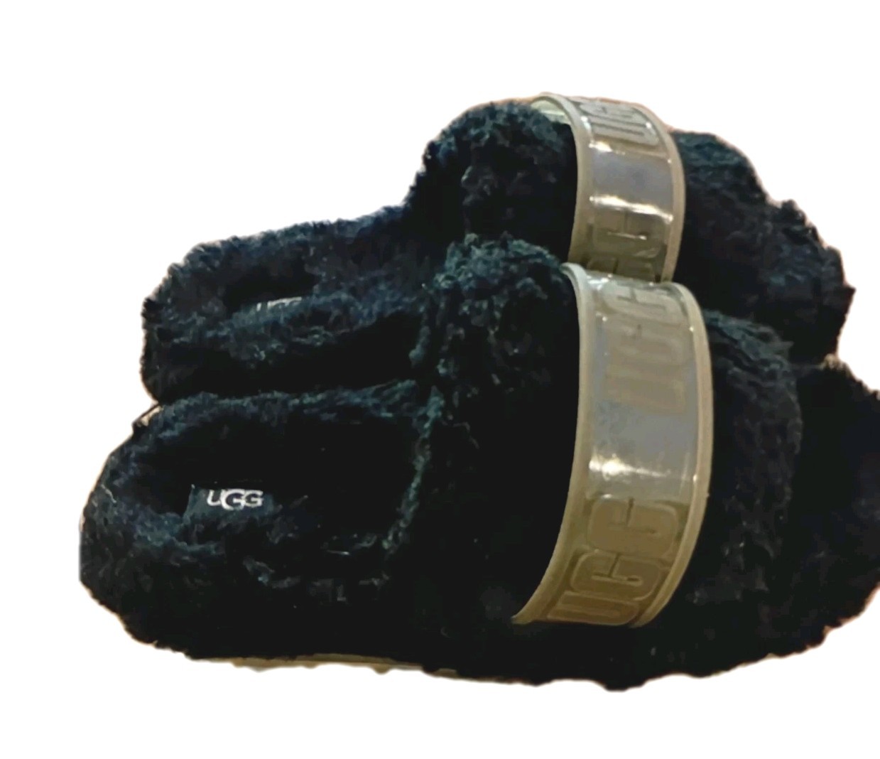 UGG black fur thick-soled slippers United States 9 MPN 1131971