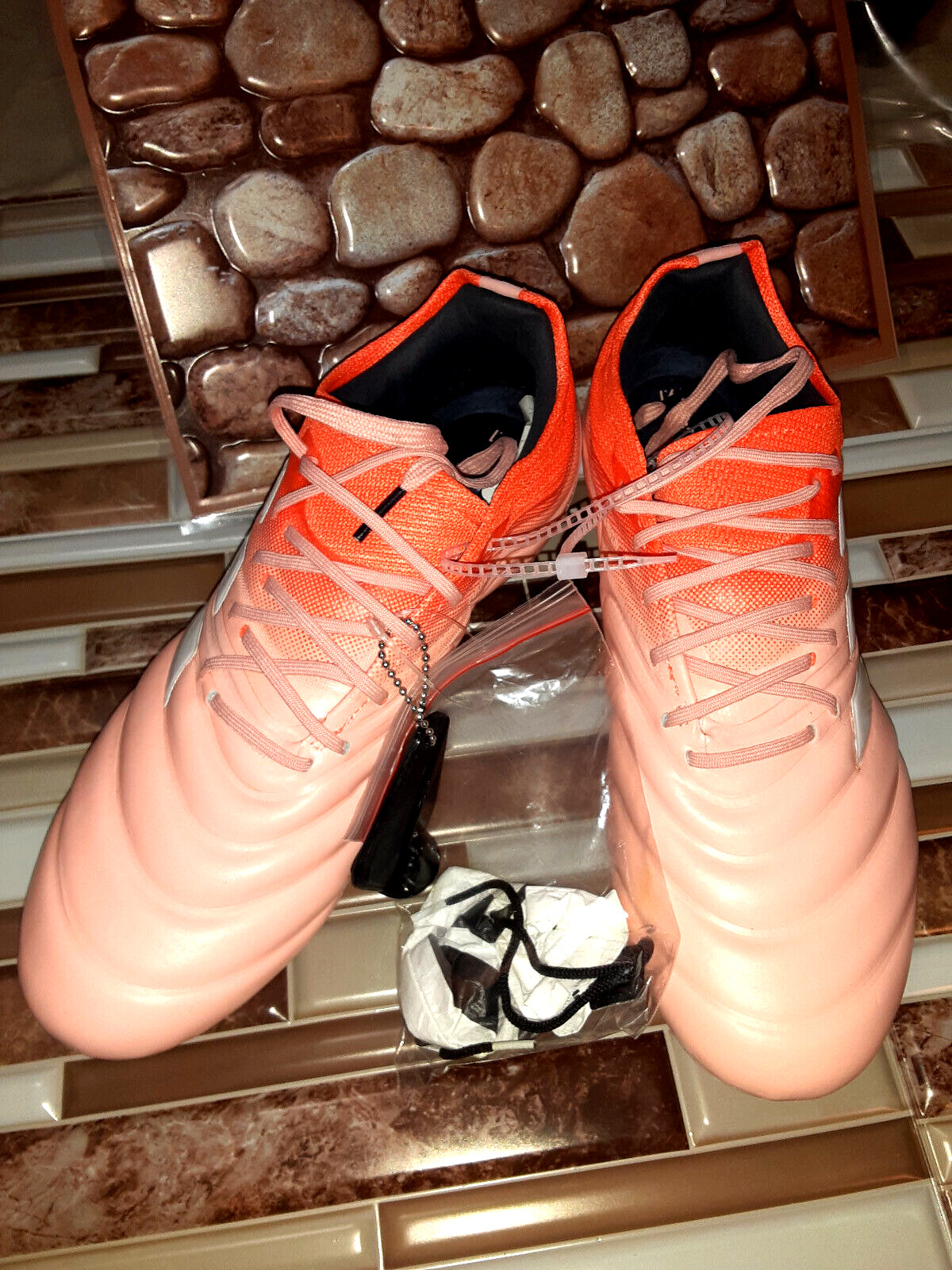NEW! Adidas Copa 19.1 SG Soccer Cleats G25816 Orange/Peach Women’s Size 8.5