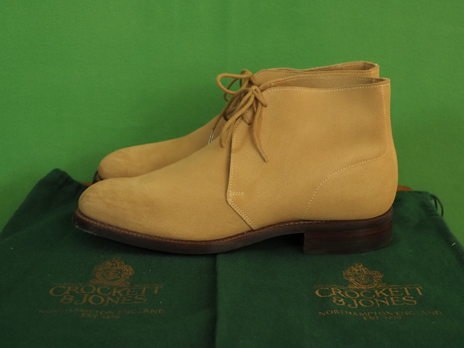 $680 – New – Crockett & Jones Purdey – Unlined Chukka Boots – UK 4.5 C – US 6.5