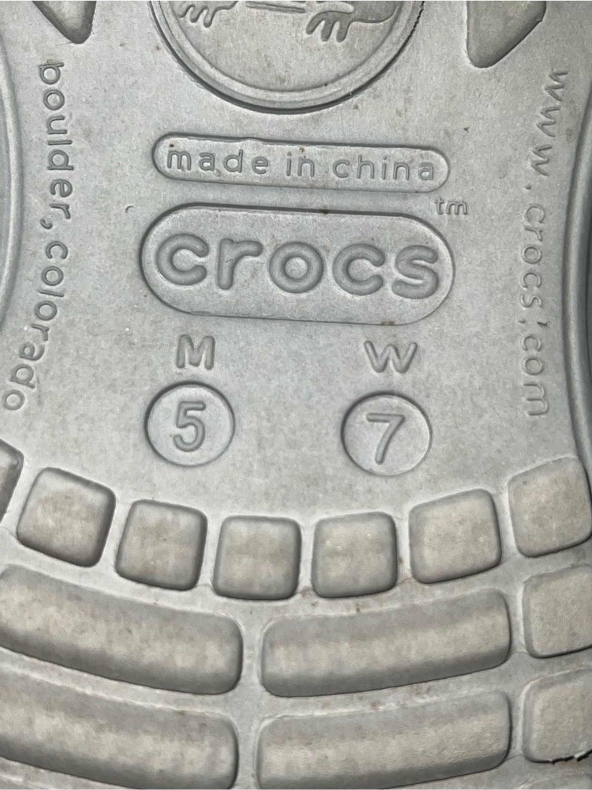 CROCS Navy Blue Baya Li Unisex Flip Flop Sandals- Women’s Size 7/Men’s Size 5