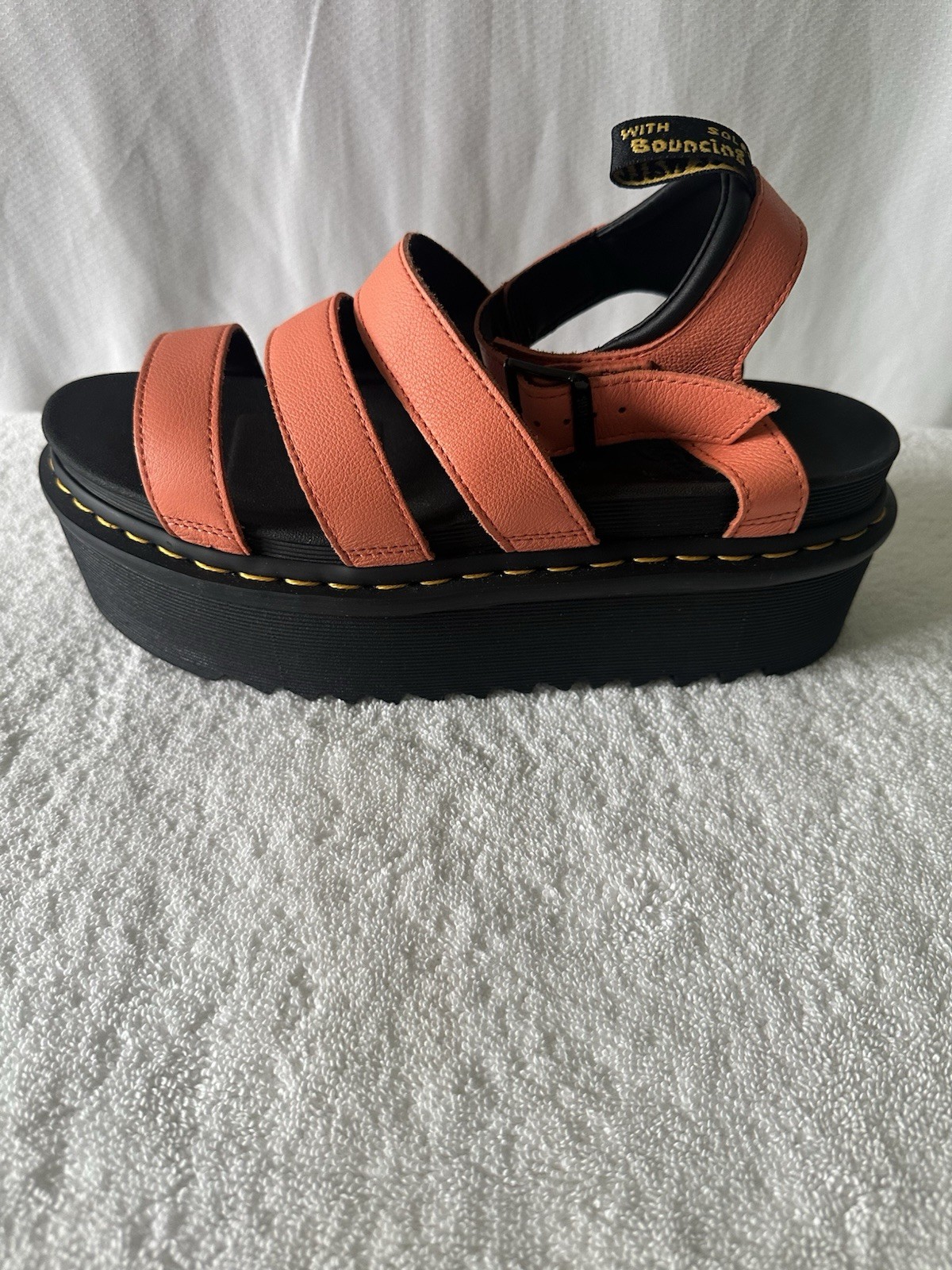 Amputee!Dr Martens Blaire Quad Coral Platform Sandal **Single Shoe ** US 10