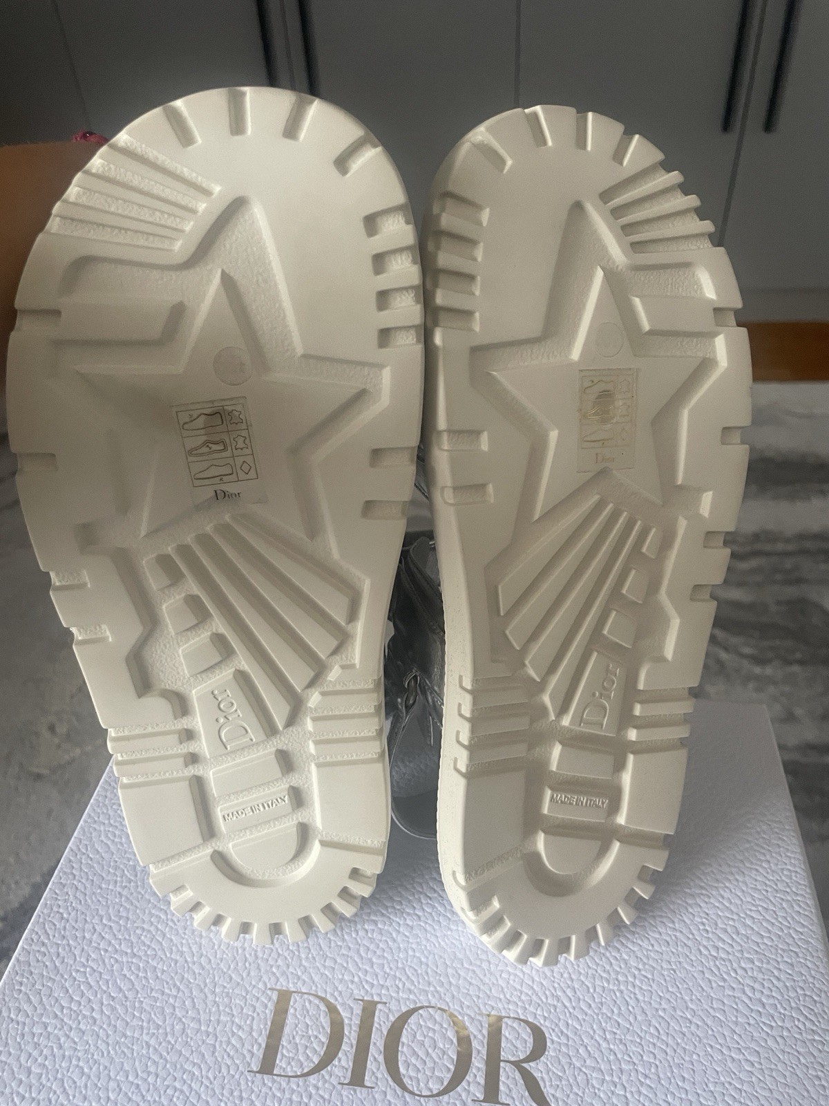 Authentic New Dior Dioract Silver Sandals Size 38.5 Original price $1200