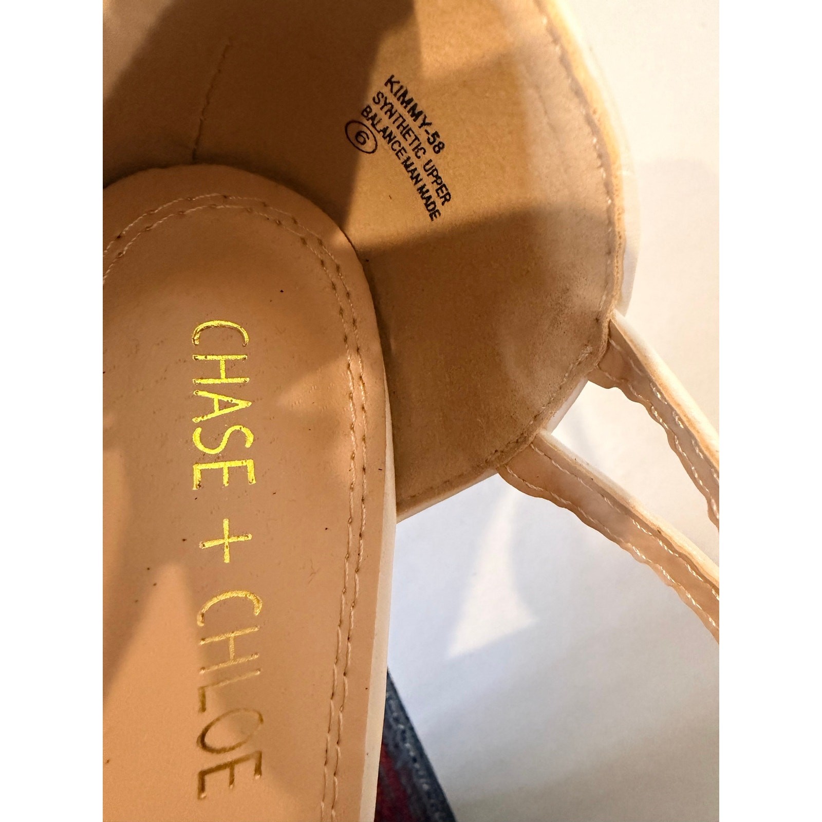 Chase + Chloe White Vintage T-Strap Mary Jane Heels – Size 6 Flaw