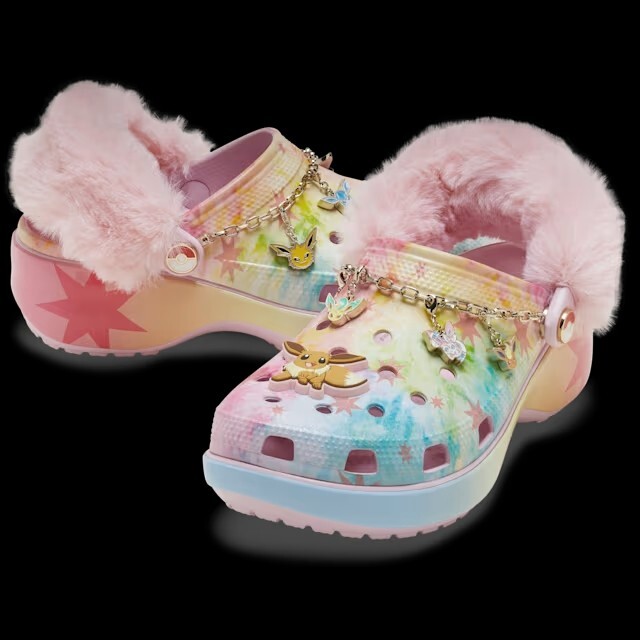 Pokémon x Crocs Classic Platform Clog EEVEE Prismatic Evolutions SZ W5