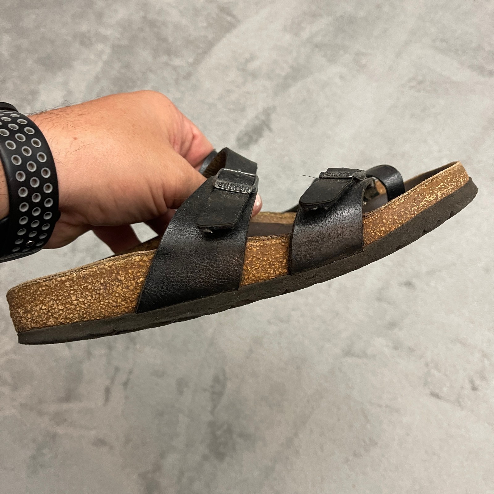 Birkenstock Mayari Brown Birko-Flor Sandals Women EU 37 US 6-6.5 Toe Loop Cork