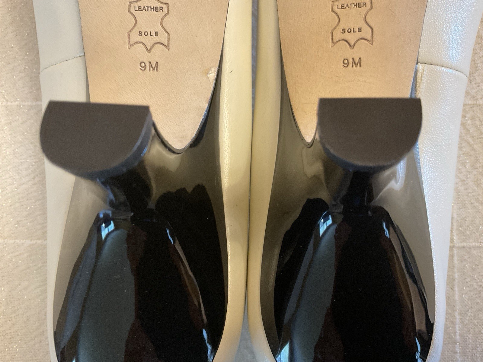 Tory Burch Eleanor Leather Slingback Kitten Heels Pumps Sz 9 $348
