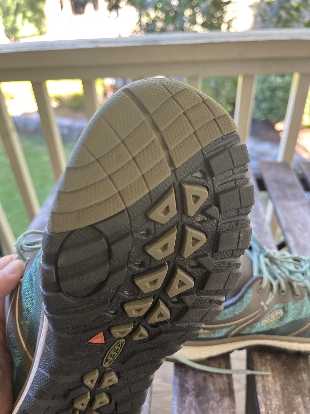 Keen Terradora II Waterproof Green Mesh Low Top Waterproof Hiking Size 7.5 Wmn’s