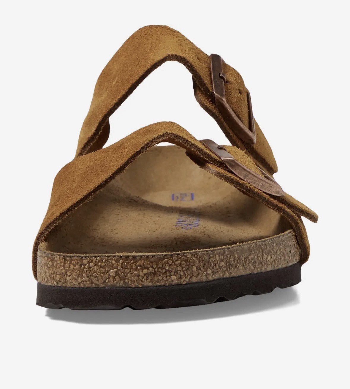 NIB Birkenstock Arizona Soft Footbed Mink Suede Leather Sandal Women’s Size 40 N