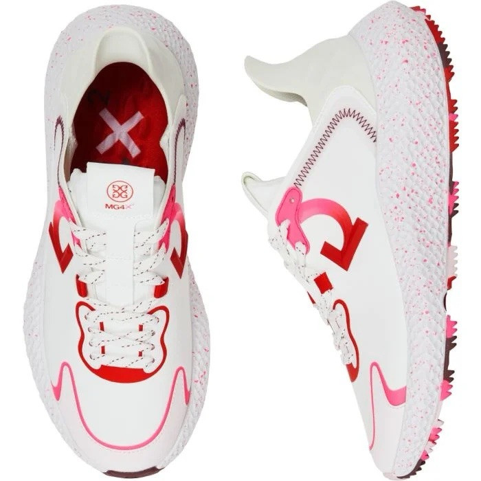 G/Fore GFORE MG4x2 TPU Golf Shoe Sneakers ⛳️ LADIES 6.5 ⛳️ White Cherry Red Camo