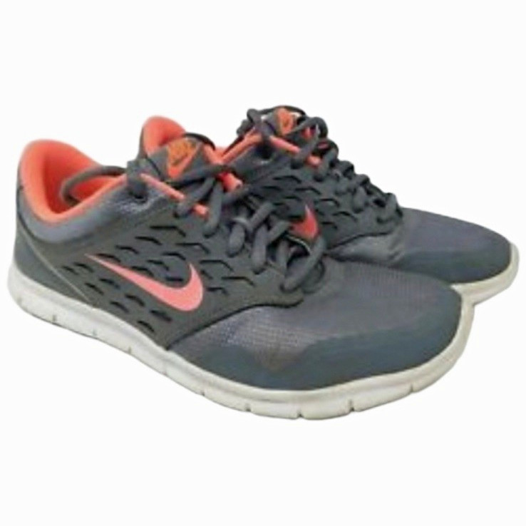 Nike Orive Women’s Mesh Running Sneakers Breathable Lightweight Gray Orange