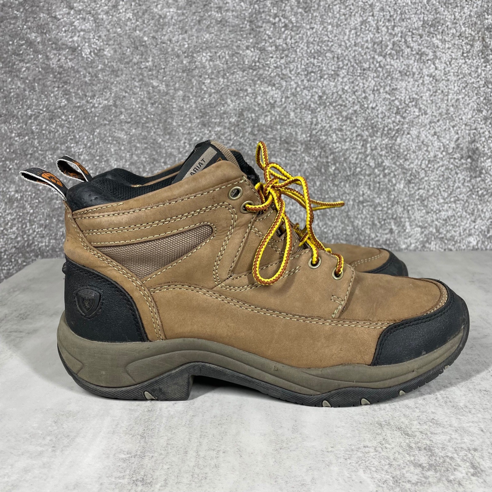 Ariat Terrain Hiking Boots Womens 9 Work Mid Top Lace Up ATS Technology Leather