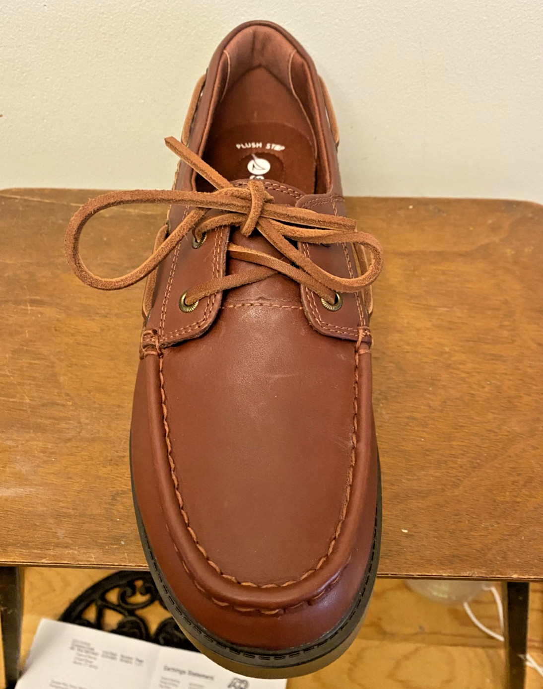 Sperry Women’s Leather Wells Boat Casual Lug Shoe – Cordovan Brown – Size 5.5M