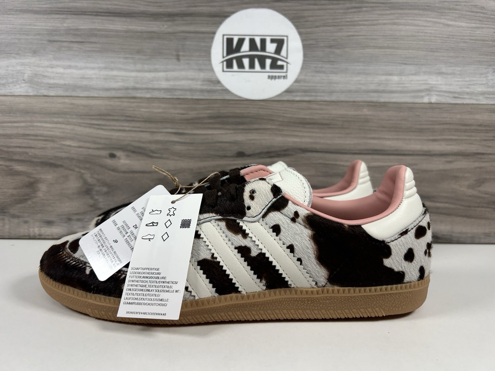 *Adidas SAMBA OG ‘Cow Print’ Brown White Pink (JR1256) Women’s Authentic NEW