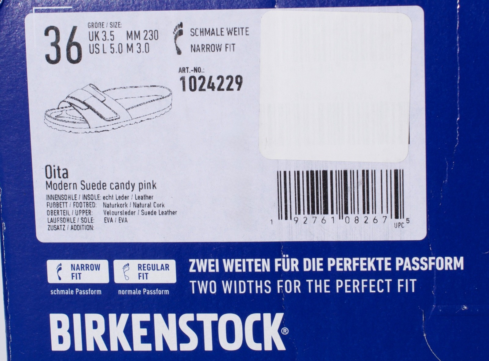 NEW Birkenstock Oita Modern Suede candy pink 1024229 Women’s Size 36 Narrow Fit