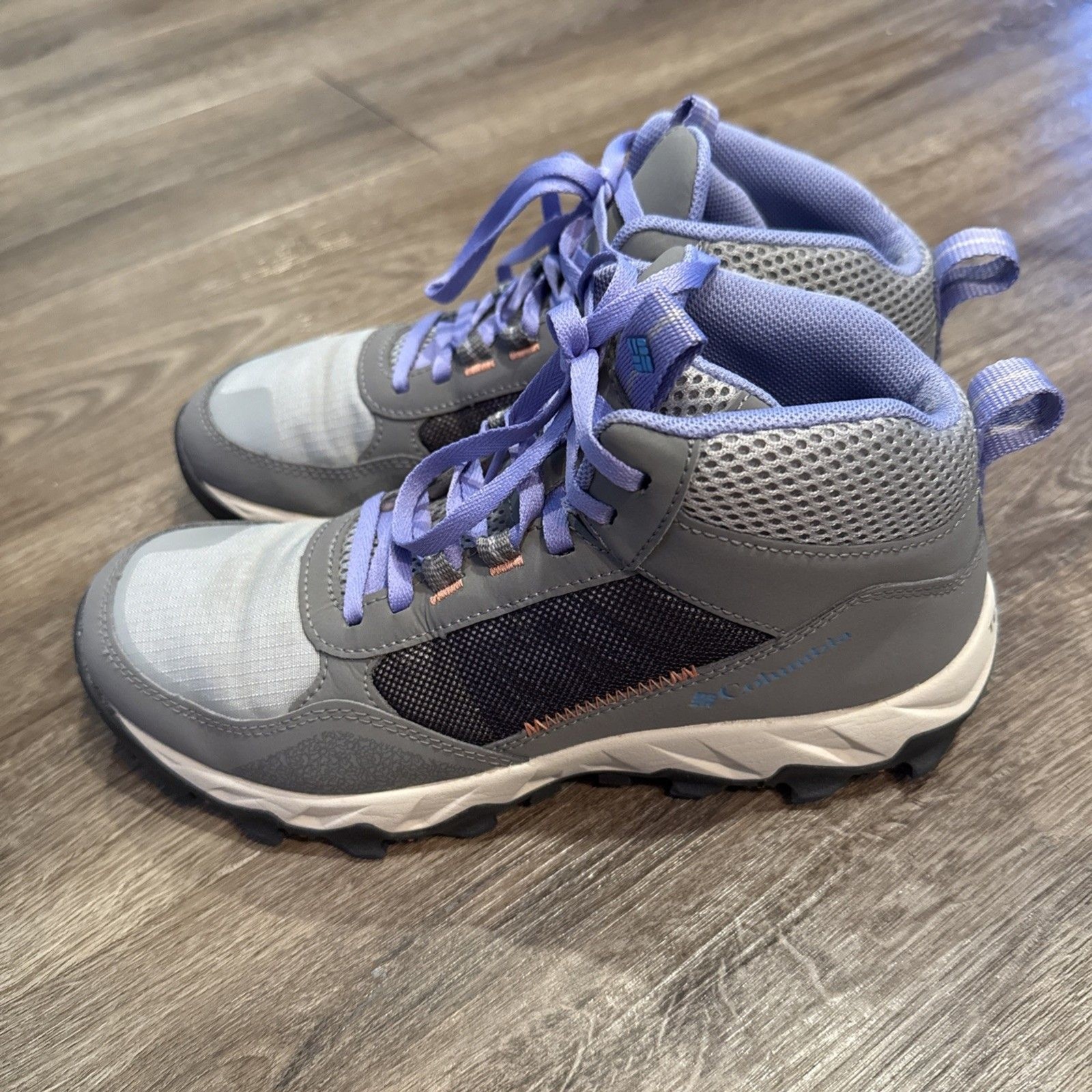 Columbia Boots Women Size 8 Flow Centre Techlite Steam Fairytale Hiking Boots