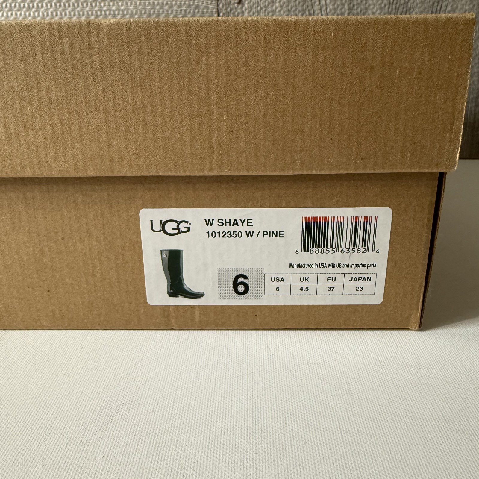 UGG Women’s Pine Shaye Rain Boots Size 6 Made in USA