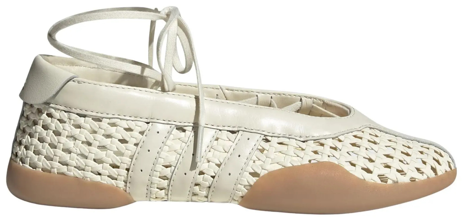 Size 6.5W adidas Taekwondo Mei Ballet Basketweave Cream White Women’s KI3582
