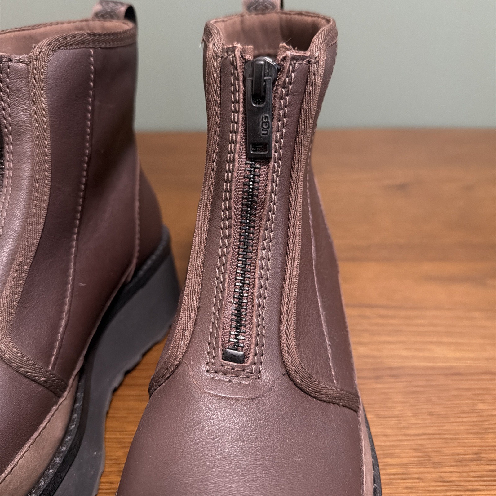 UGG Women’s Cityfun Zip Water-Resistant Platform Bootie in Burnt Cedar, Size 8