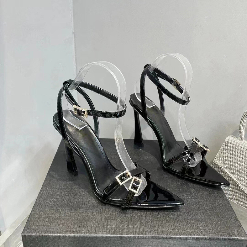 Womens High Heels Open Toe Gothic Buckles Strappy Sandals Party Slingbacks Shoes