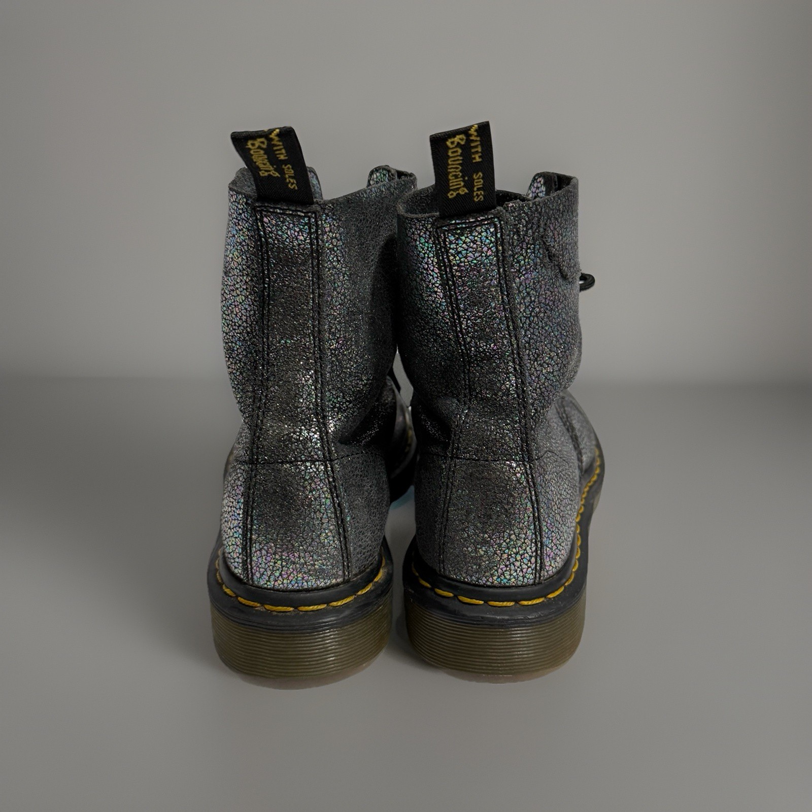 Dr. Martens 1460 Pascal Iridescent Leather Boots Women’s Size 7