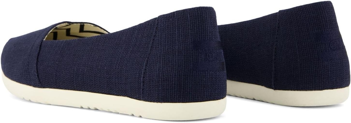 TOMS Women’s Alpargata Classic Heritage Canvas Slip-On Flats Navy 7 NEW