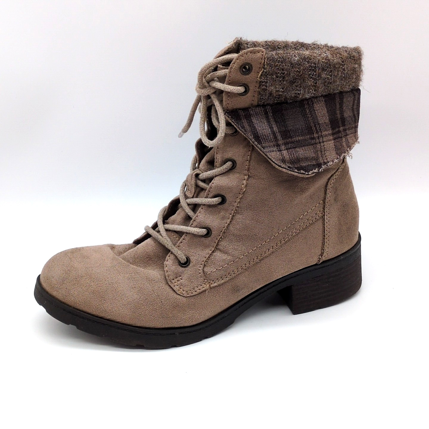 Brash Boots Womens Warwick Brown 8 Ankle Hiking Shoe Flannel Cuff 178375 11