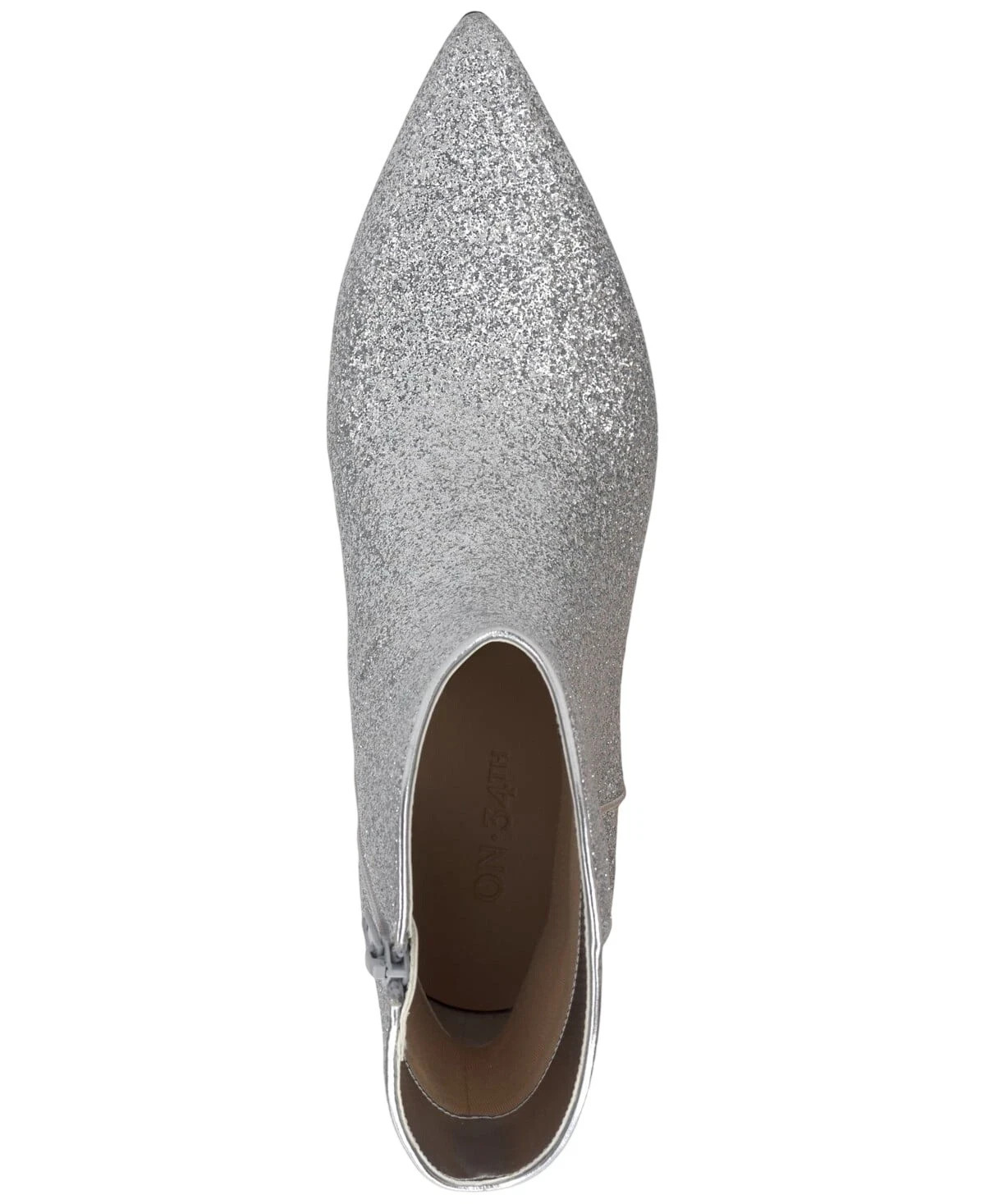 On 34th Womens Tulip Aatira Booties 10019682200 Silver Glitter Gray 7 M