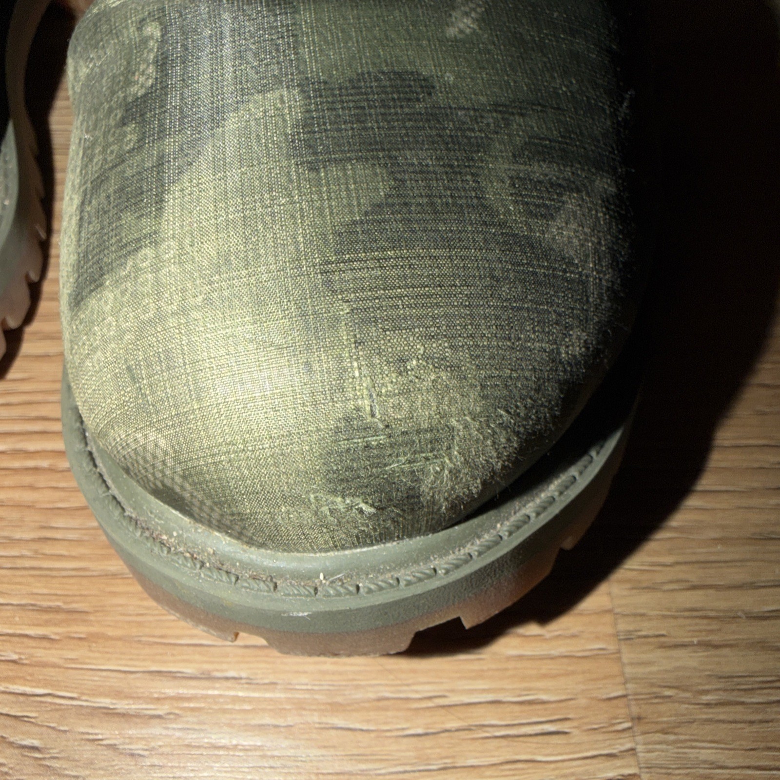 Timberland Premium Timberdry Fabric Boot Green Camo Womens Girls Size 5