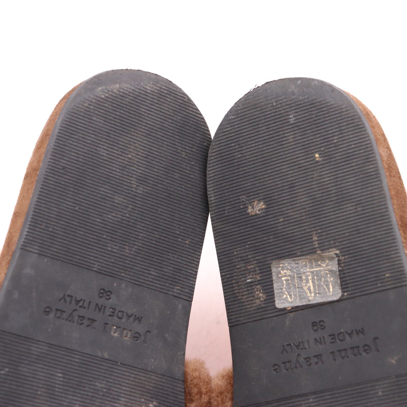 Jenni Kayne Shearling Mules Brown Flats Sandals Women’s Size EU 38 Slip On