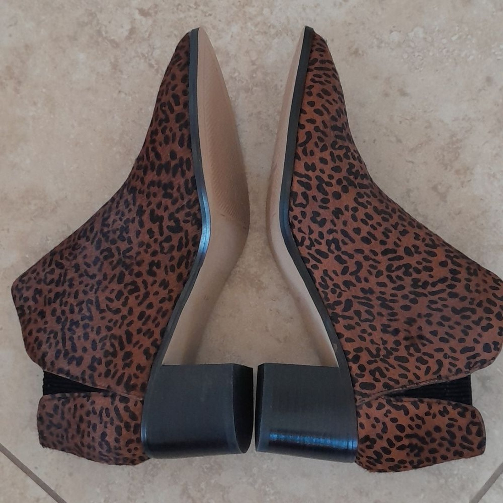 Sanctuary Revel, genuine Calf hair/fur, Animal Print, Booties Sz 8.5