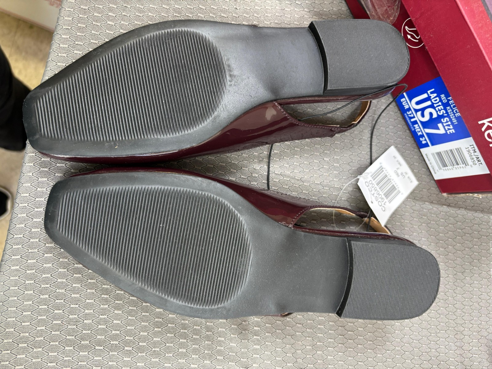 Kensie Felice Women’s Shoes Red Slingback Flats Size 7 New In Box