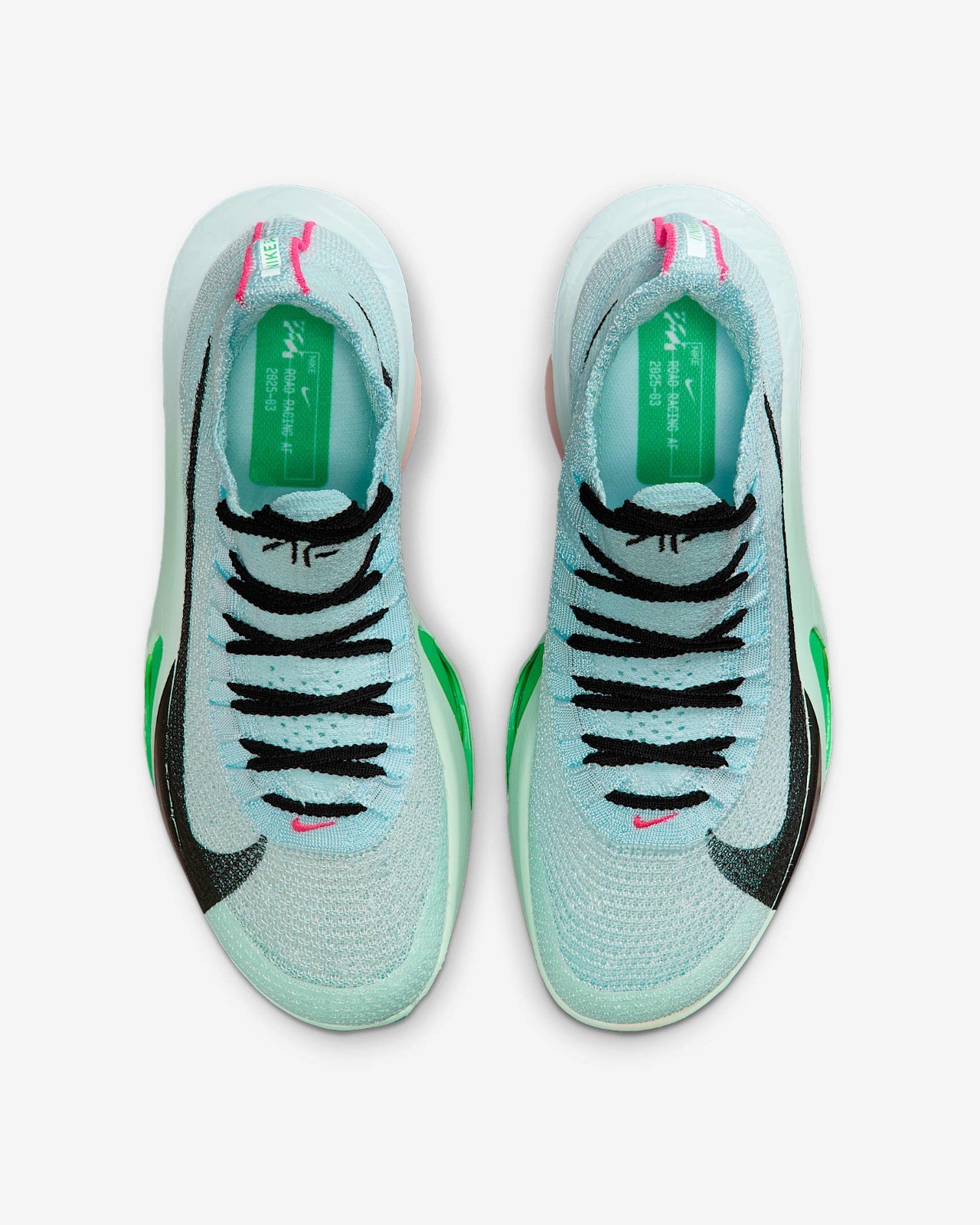 NIKE Women’s Alphafly 3 FD8315-400 Glacier Blue Mint Foam Green Shock Black