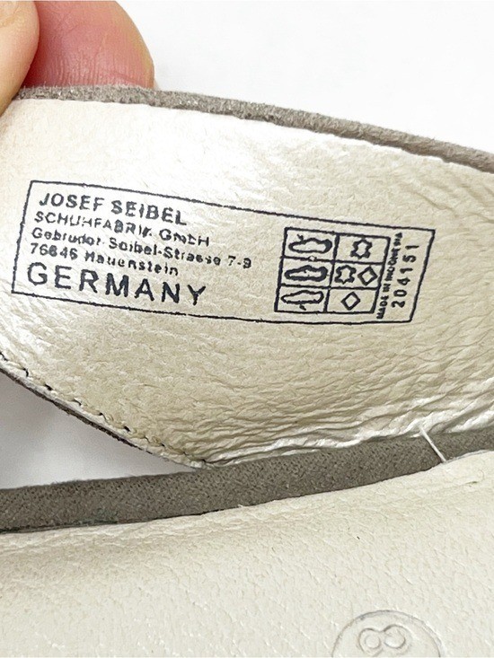 GERRY WEBER TAUPE GRAY METALLIC POINTED TOE SLINGBACK BALLET FLATS WOMENS SZ 8