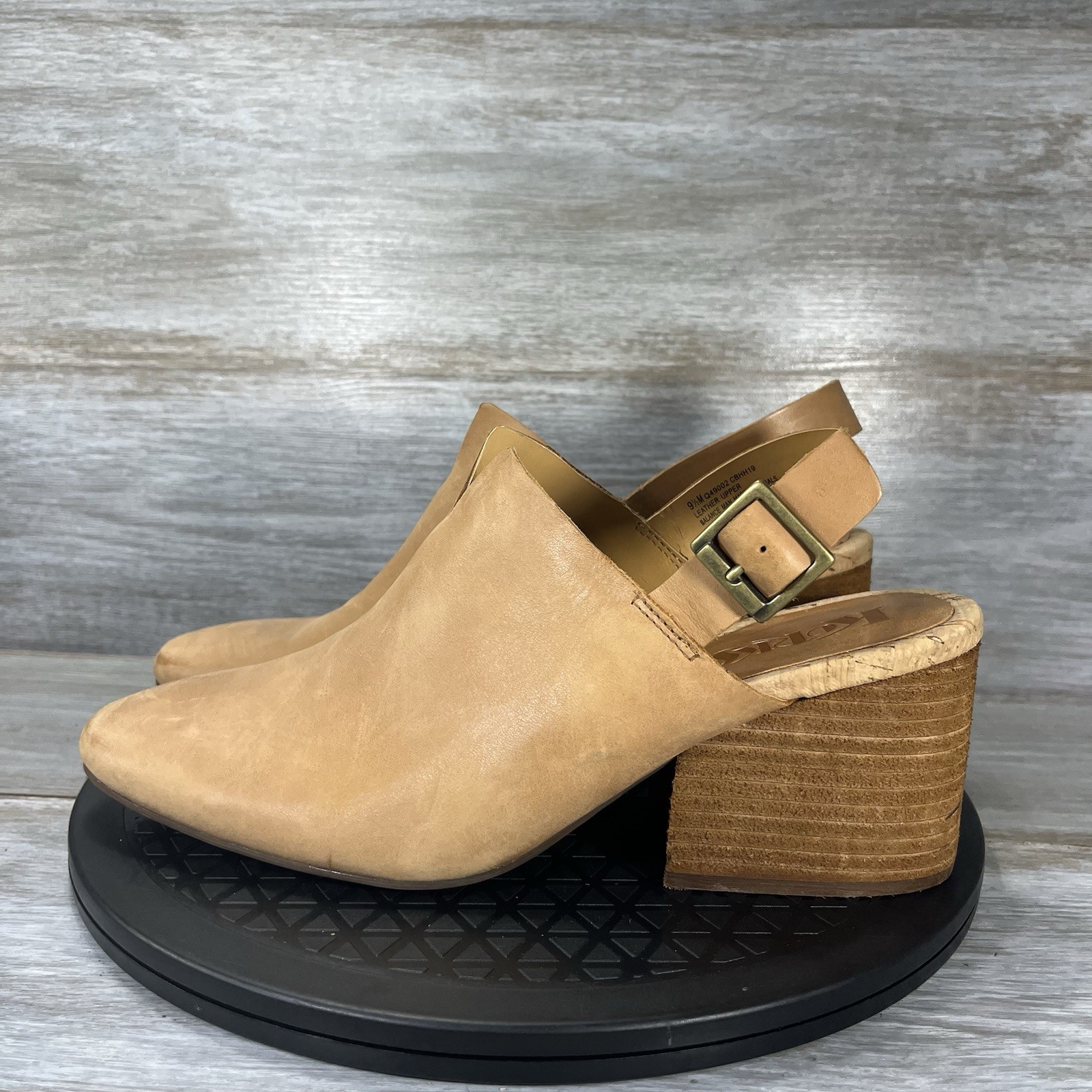 Korks by Kork-Ease Women’s Rayleigh Slingback Block Heel Clogs Size 9.5