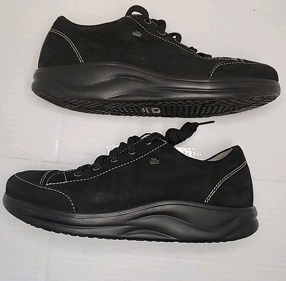 Finn Comfort Ikebukuro Black Soho Lace Up Shoes Women’s 5.5 Made In Germany