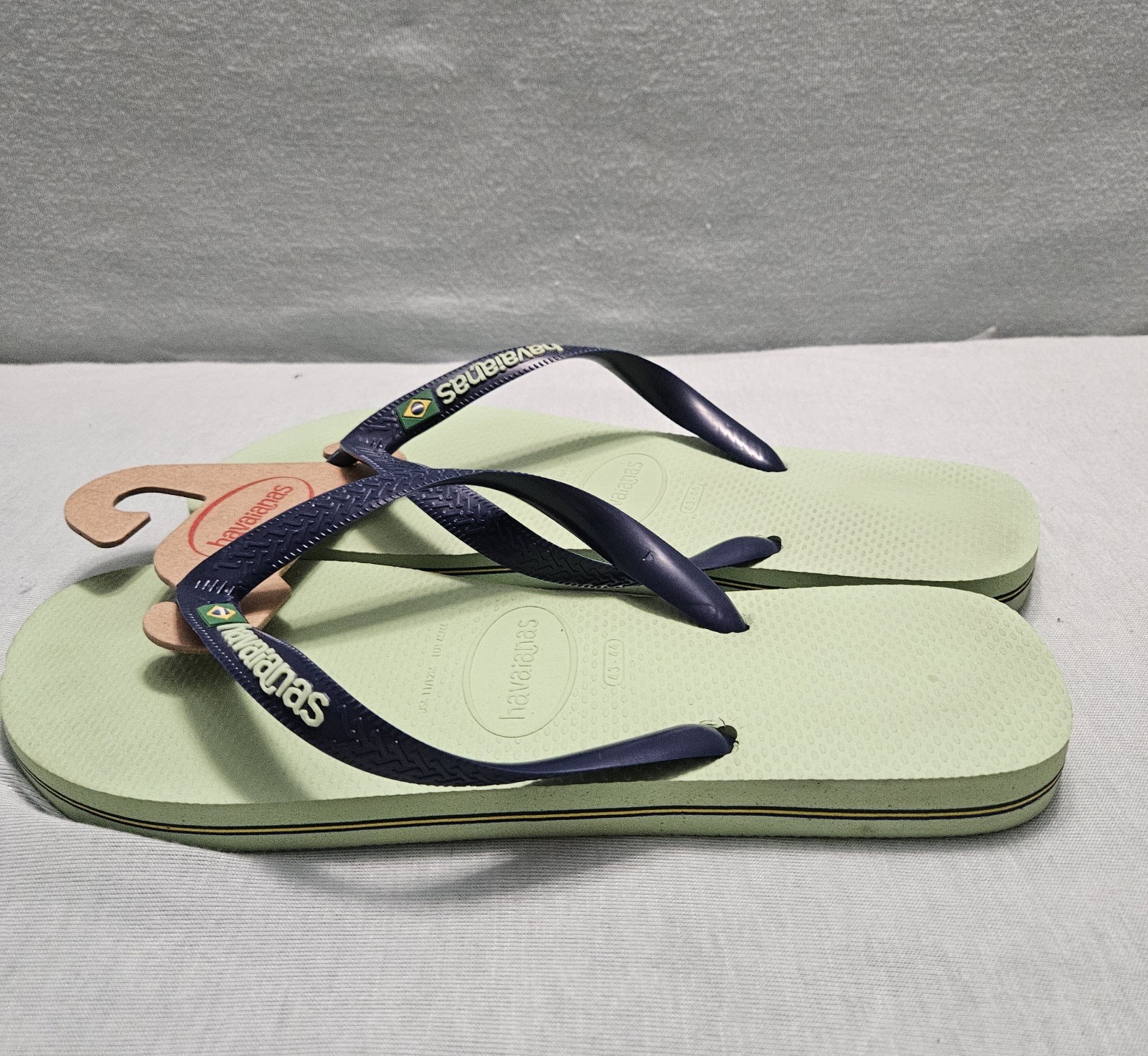 Authentic Havaianas Light Green Flip Flops/slipper 41-42USA 11/12W Brazil